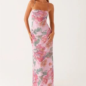 Peppermayo Pink Floral Maxi Dress